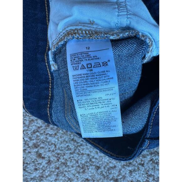 OLD NAVY WOW Wide Leg Denim Blue Jeans, Woman's Jeans/Pants; High Rise, Wide Leg - Picture 7 of 10
